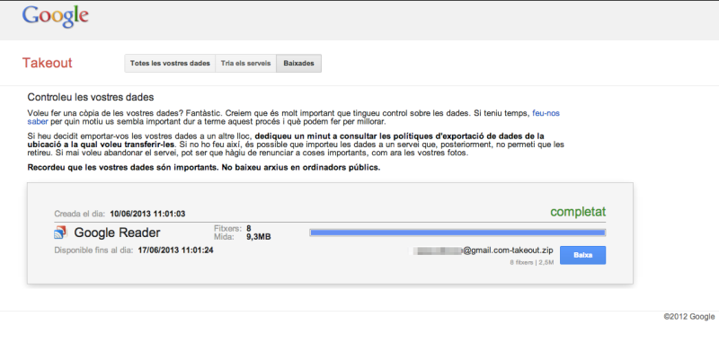 Descarrga't les teves subscripcions
