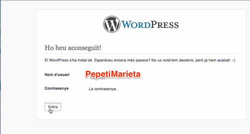 Felicitats WordPress!