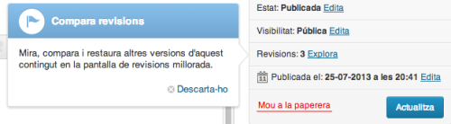 compara versions